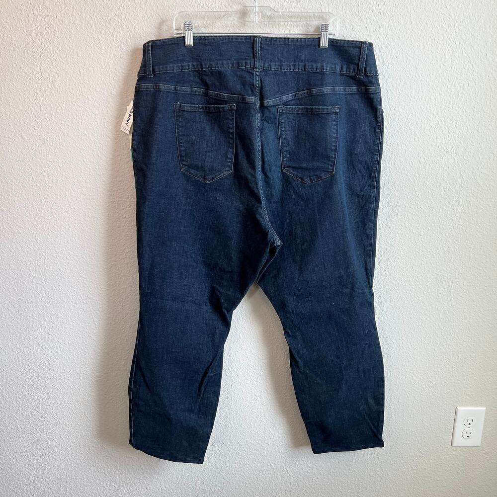 New Old Navy Rockstar Jeans Women's 24 Plus Short Skinny Mid Rise Sculpt Stretch - Picture 5 of 9